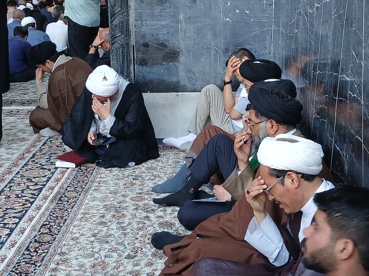 تصاویر/مراسم بزرگداشت آیت الله العظمی فیاض درحرم مطهر رضوی