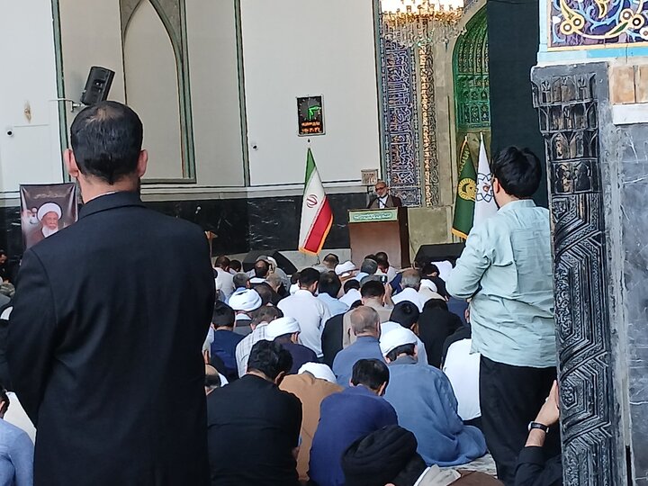 تصاویر/مراسم بزرگداشت آیت الله العظمی فیاض درحرم مطهر رضوی