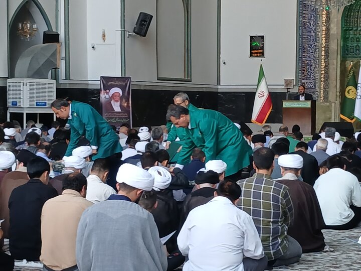 تصاویر/مراسم بزرگداشت آیت الله العظمی فیاض درحرم مطهر رضوی