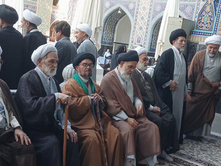 تصاویر/مراسم بزرگداشت آیت الله العظمی فیاض درحرم مطهر رضوی