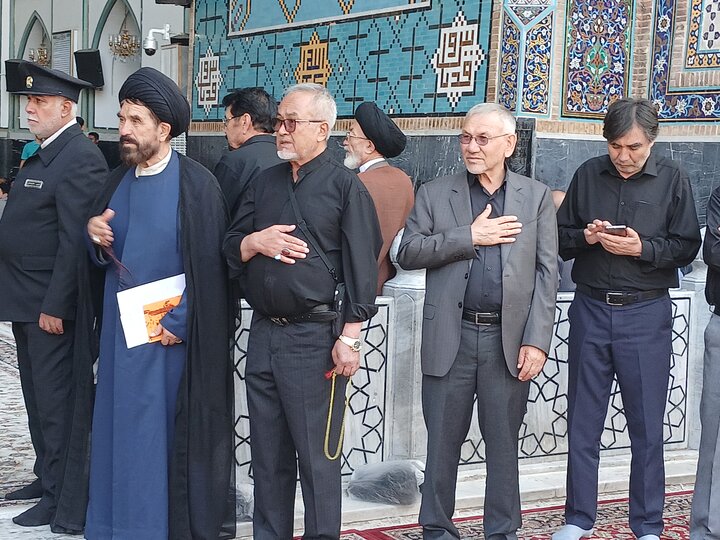 تصاویر/مراسم بزرگداشت آیت الله العظمی فیاض درحرم مطهر رضوی