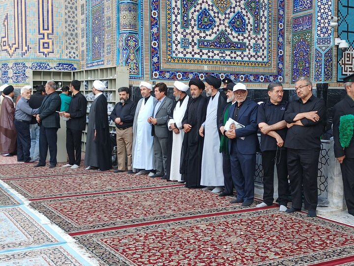 تصاویر/مراسم بزرگداشت آیت الله العظمی فیاض درحرم مطهر رضوی