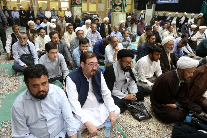 تصاویر/ مراسم ختم آیت‌الله‌العظمی شیخ محمد اسحاق فیاض (ره)