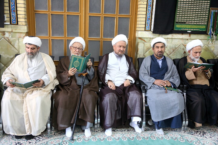 تصاویر/ مراسم ختم آیت‌الله‌العظمی شیخ محمد اسحاق فیاض (ره)