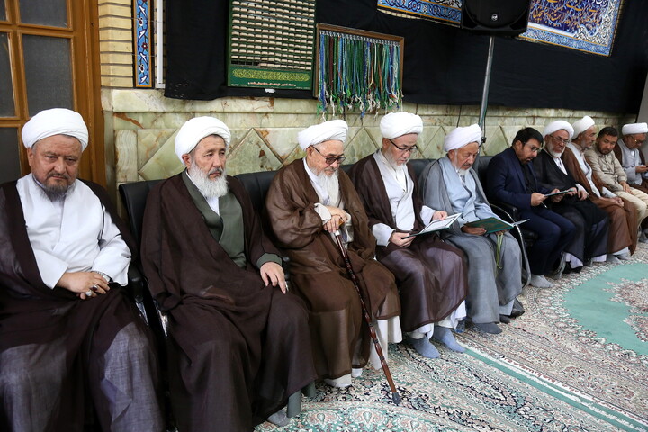 تصاویر/ مراسم ختم آیت‌الله‌العظمی شیخ محمد اسحاق فیاض (ره)