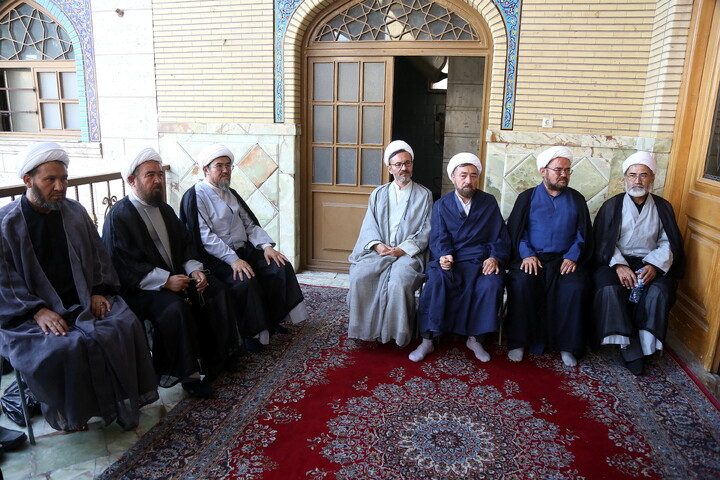 تصاویر/ مراسم ختم آیت‌الله‌العظمی شیخ محمد اسحاق فیاض (ره)