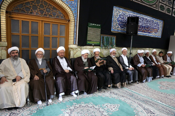 تصاویر/ مراسم ختم آیت‌الله‌العظمی شیخ محمد اسحاق فیاض (ره)
