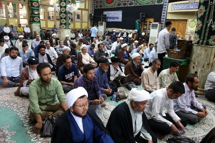 تصاویر/ مراسم ختم آیت‌الله‌العظمی شیخ محمد اسحاق فیاض (ره)
