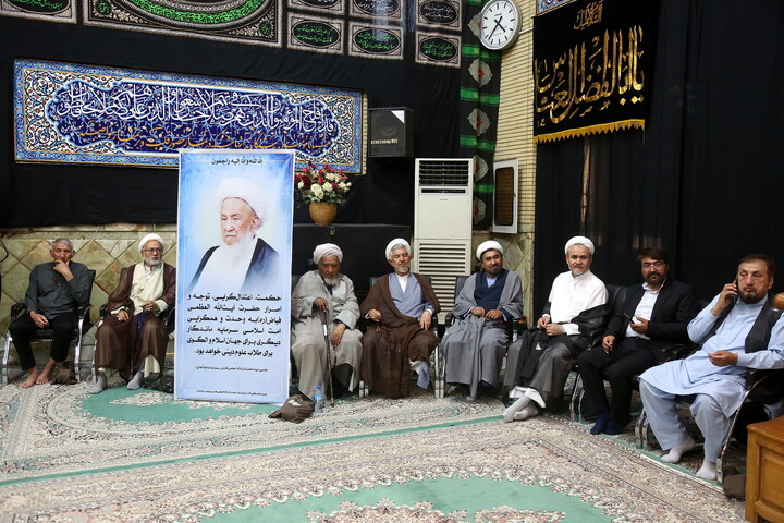 تصاویر/ مراسم ختم آیت‌الله‌العظمی شیخ محمد اسحاق فیاض (ره)