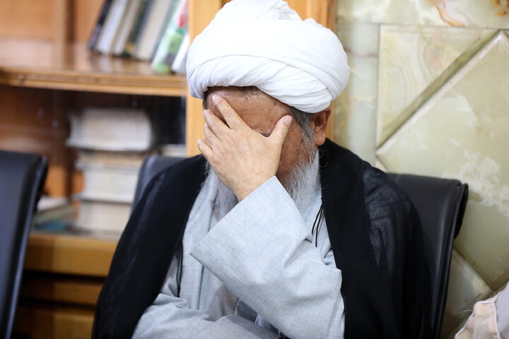 تصاویر/ مراسم ختم آیت‌الله‌العظمی شیخ محمد اسحاق فیاض (ره)