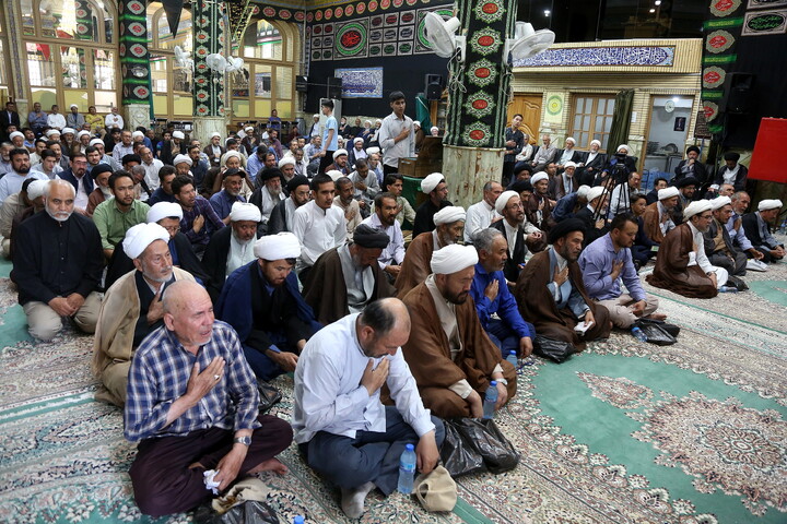 تصاویر/ مراسم ختم آیت‌الله‌العظمی شیخ محمد اسحاق فیاض (ره)