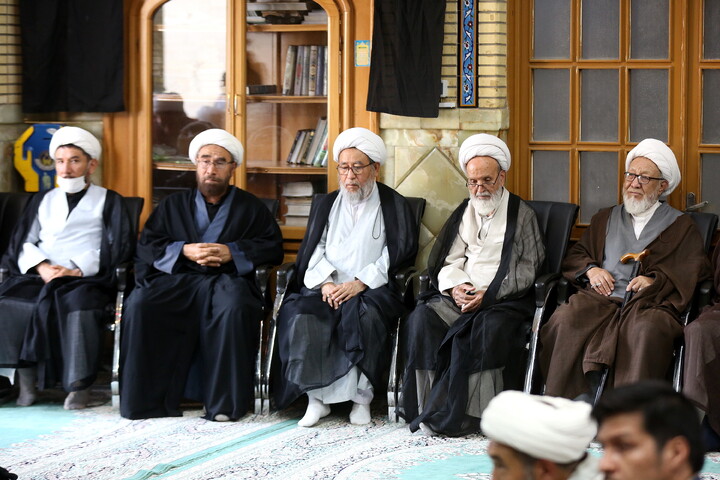 تصاویر/ مراسم ختم آیت‌الله‌العظمی شیخ محمد اسحاق فیاض (ره)