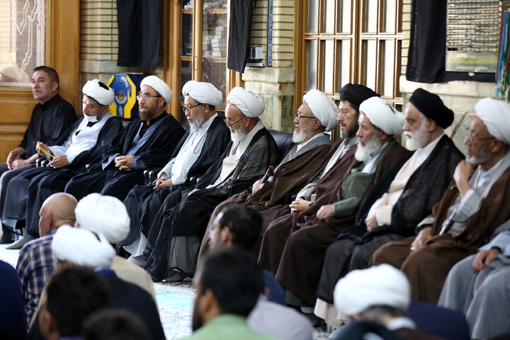 تصاویر/ مراسم ختم آیت‌الله‌العظمی شیخ محمد اسحاق فیاض (ره)