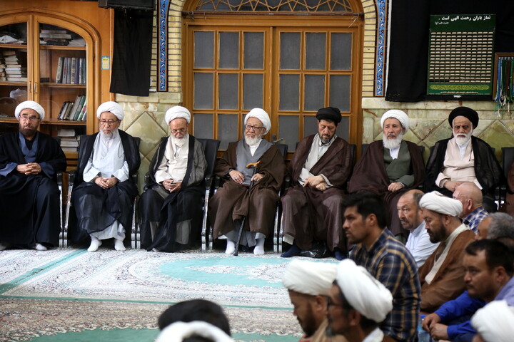 تصاویر/ مراسم ختم آیت‌الله‌العظمی شیخ محمد اسحاق فیاض (ره)