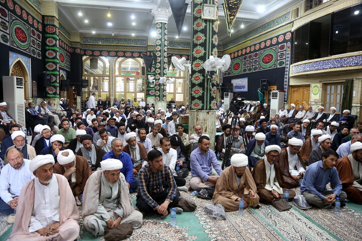 تصاویر/ مراسم ختم آیت‌الله‌العظمی شیخ محمد اسحاق فیاض (ره)