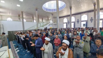 تصاویر| مراسم عبادی سیاسی نماز جمعه سربیشه