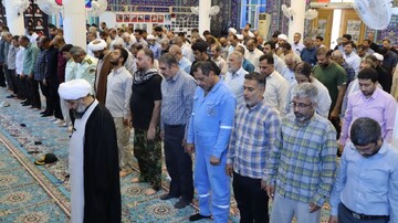 نماز جمعه خارگ به روایت تصویر