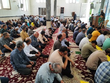 تصاویر/ نماز عبادی سیاسی جمعه قمصر