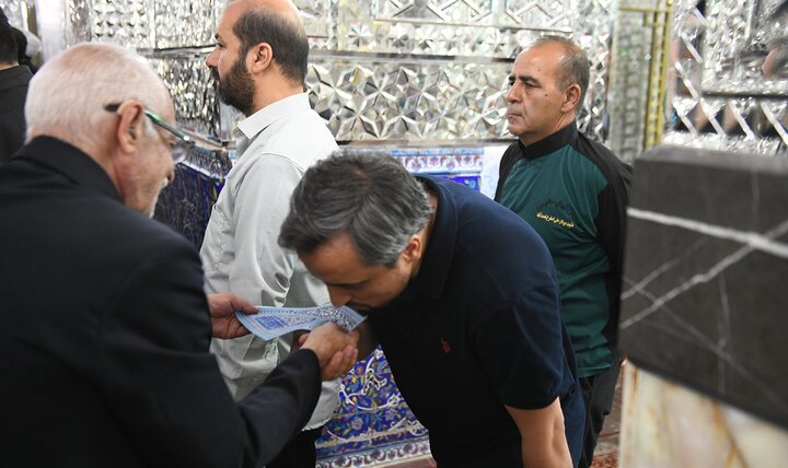 تصاویر/ مراسم غبارروبی مضجع مطهر حضرت عبدالعظیم(ع)