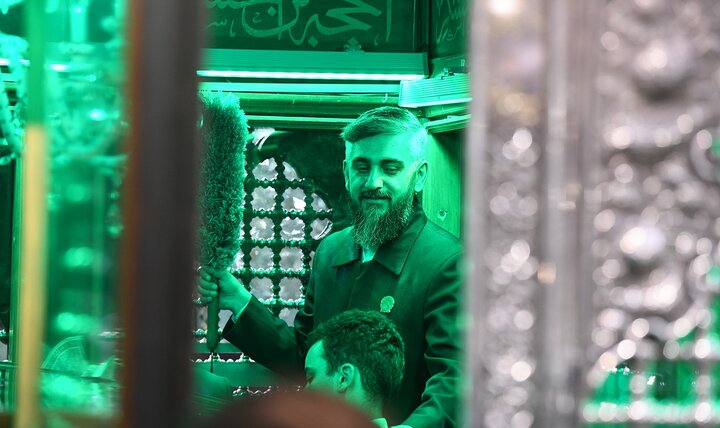 تصاویر/ مراسم غبارروبی مضجع مطهر حضرت عبدالعظیم(ع)