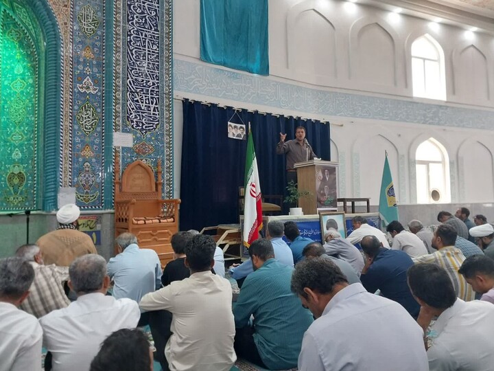 نماز جمعه بخش امام حسن به روایت تصویر