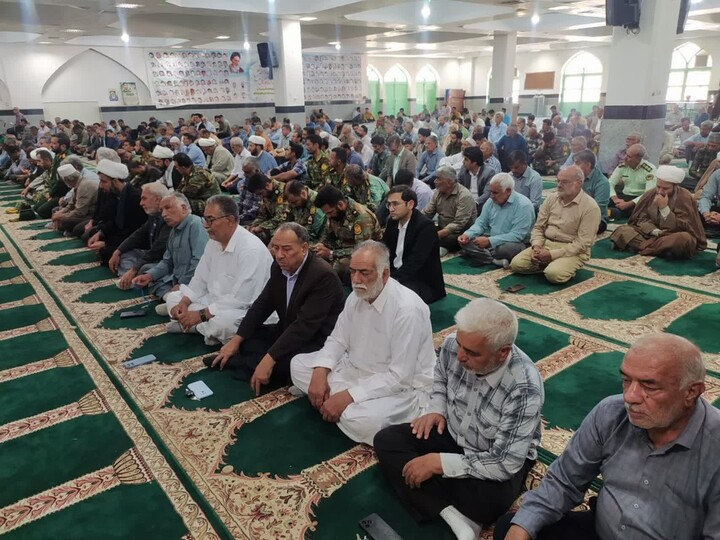 تصاویر| مراسم عبادی سیاسی نماز جمعه نهبندان
