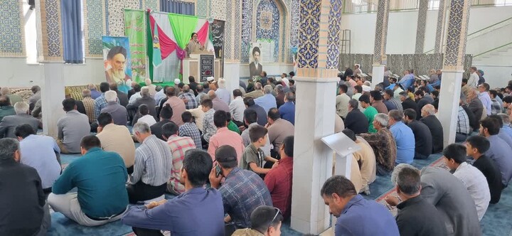 تصاویر| مراسم عبادی سیاسی نماز جمعه سربیشه