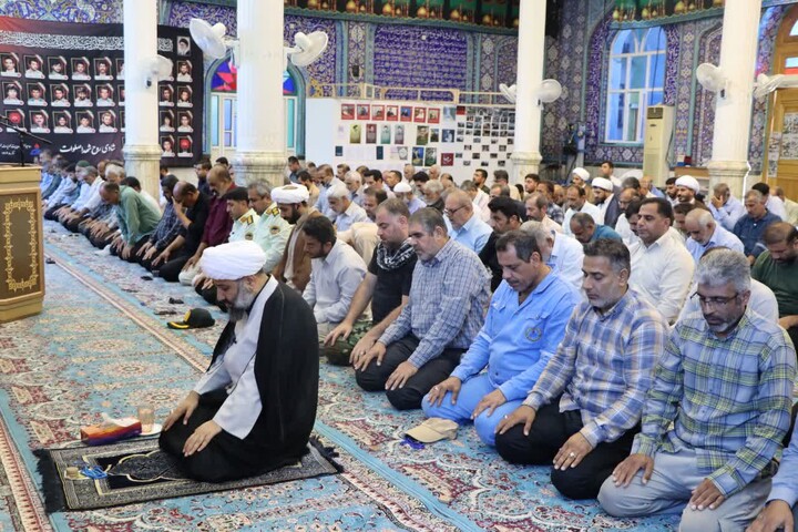 نماز جمعه خارگ به روایت تصویر