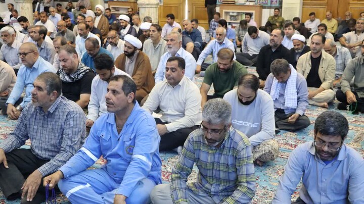 نماز جمعه خارگ به روایت تصویر