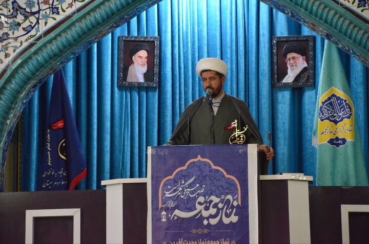 تصاویر/ آیین عبادی سیاسی نماز جمعه شهرستان زهک