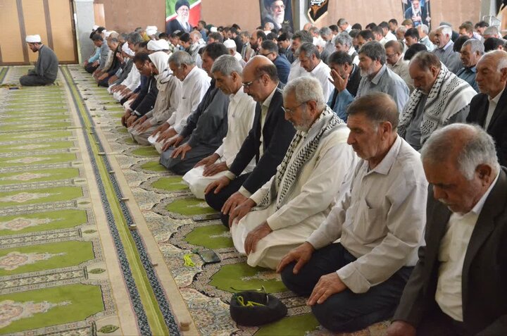 تصاویر/ آیین عبادی سیاسی نماز جمعه شهرستان زهک