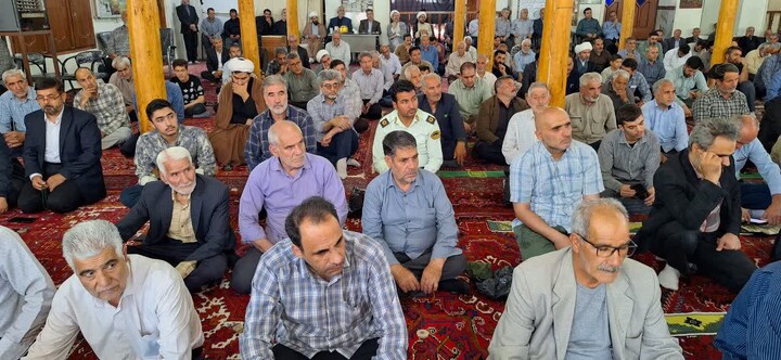 تصاویر/ آئین وحدت بخش نمازجمعه در شهرستان غجب شیر