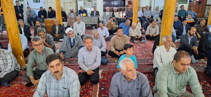 تصاویر/ آئین وحدت بخش نمازجمعه در شهرستان غجب شیر