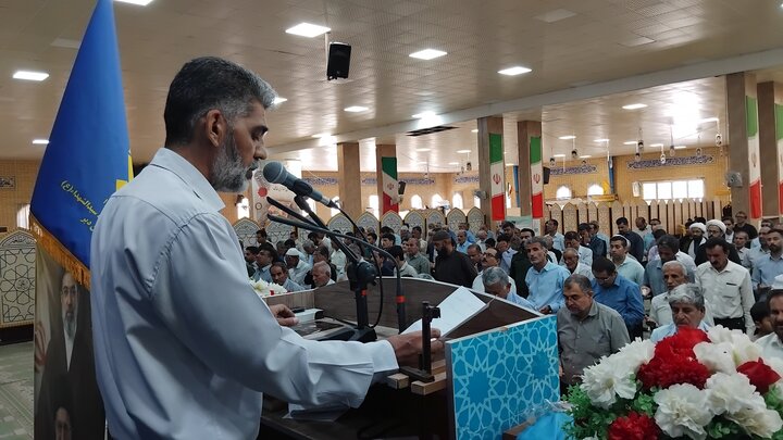 نمازجمعه بندر دیّر به روایت تصویر