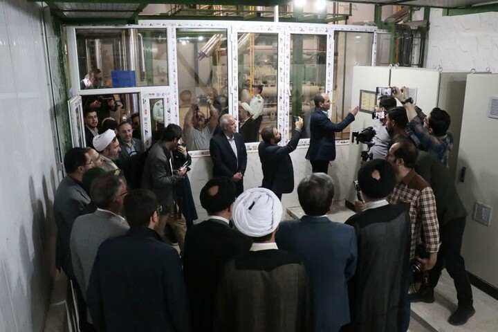 تصاویر / افتتاح سردخانه ۱۰ هزارتنی اوقاف آذربایجان شرقی در شهر اهر