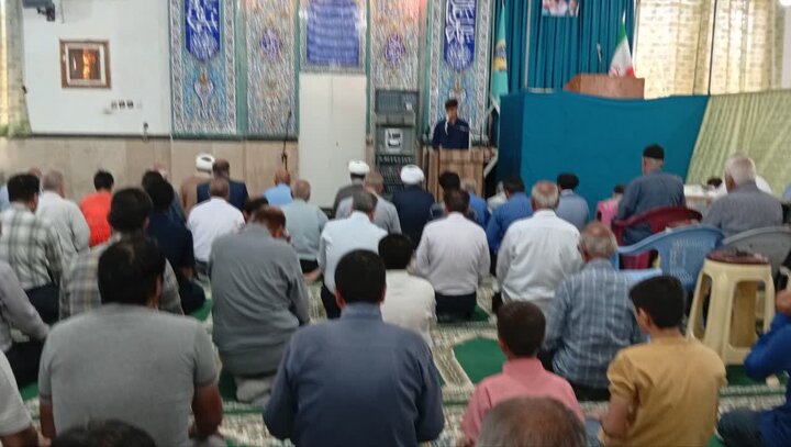 تصاویر/ اقامه نمازجمعه شهر بهرمان