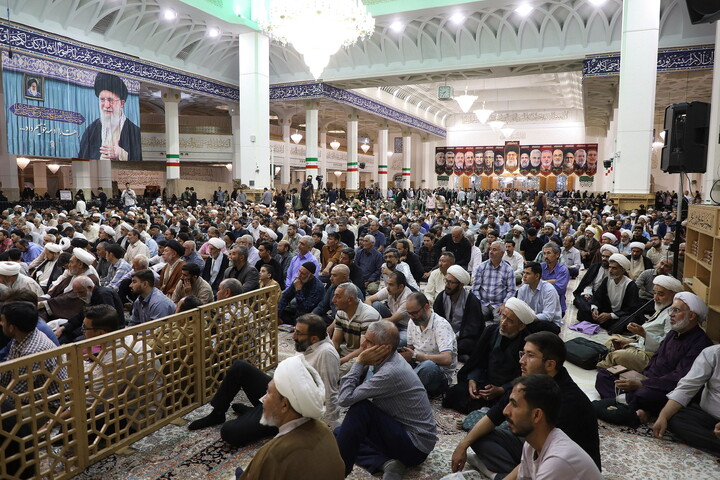 تصاویر/  مراسم بزرگداشت آیت‌الله  العظمی اسحاق فیاض  از سوی  رهبر انقلاب اسلامی در قم