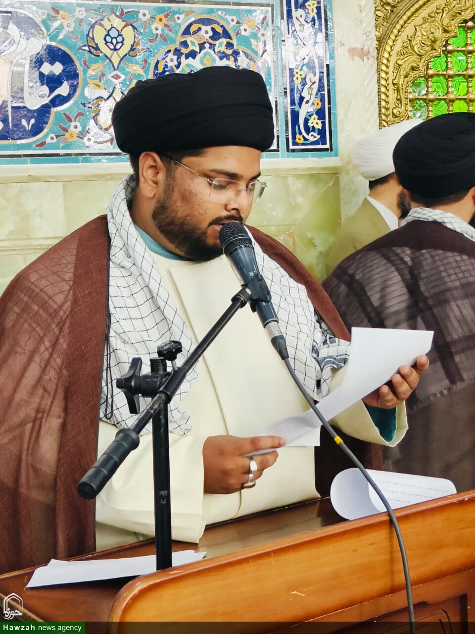 حرمِ مطہر حضرت فاطمہ معصومہ سلام اللہ علیہا میں مدرسۂ علمیہ شہیدِ ثالث کے طلاب کی پُروقار رسمِ عمامہ گذاری