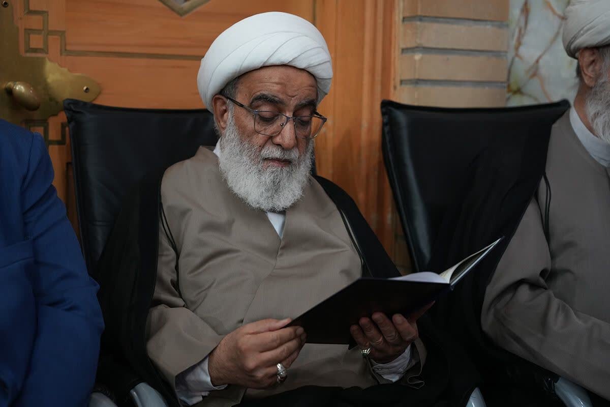 إقامة مجلس تأبين آية اللّه العظمى الفيّاض واستذكار شهداء الحرب المفروضة ذات الـ 12 يومًا في حرم السيّدة فاطمة المعصومة (عليها السلام) + فيديو وصور