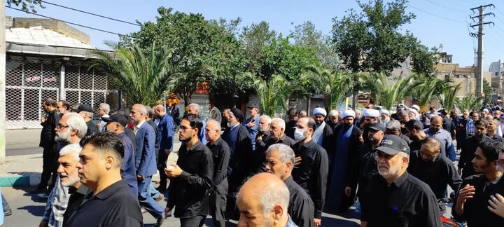 مراسم تشییع پیکر مرحوم حجت‌الاسلام والمسلمین مطلبی
