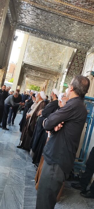 مراسم تشییع پیکر مرحوم حجت‌الاسلام والمسلمین مطلبی
