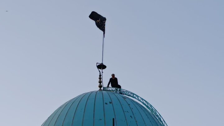عکس / مراسم سیاه پوشان آستان مبارکه چهار انبیا ء قزوین