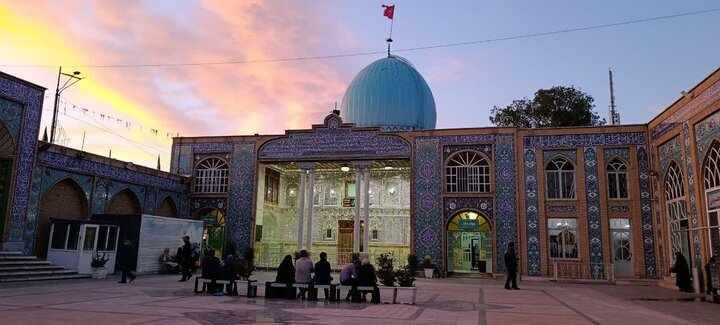 عکس / مراسم سیاه پوشان آستان مبارکه چهار انبیا ء قزوین