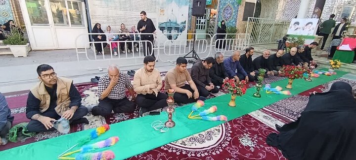 عکس / مراسم سیاه پوشان آستان مبارکه چهار انبیا ء قزوین