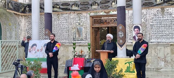 عکس / مراسم سیاه پوشان آستان مبارکه چهار انبیا ء قزوین