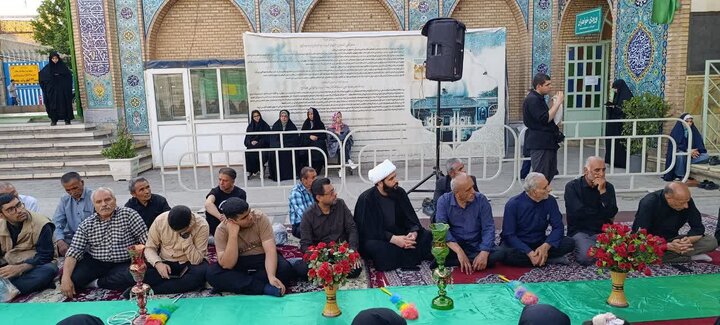 عکس / مراسم سیاه پوشان آستان مبارکه چهار انبیا ء قزوین