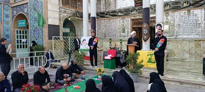 عکس / مراسم سیاه پوشان آستان مبارکه چهار انبیا ء قزوین