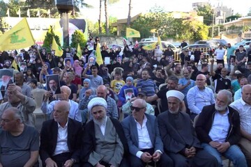 تجمع همبستگی در بعلبک برای اعلام سپاس و وفاداری به جمهوری اسلامی ایران +تصاویر