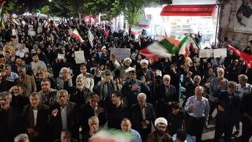 تصاویر/ حمایت مردمی در میاندوآب از نظام اسلامی در صدور پنجمین شب متوالی