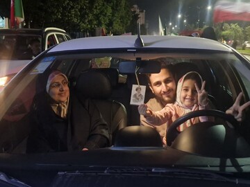 تصاویر/ کاروان خودرویی در صد و پنجمین شب حماسه آفرینی آمل